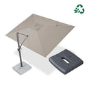 PURPLE LEAF UV-beständiger Sonnenschirm mit Schirmständer für Garten und Terrasse