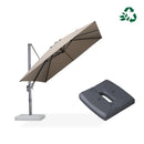PURPLE LEAF UV-beständiger Sonnenschirm mit Schirmständer für Garten und Terrasse