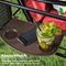 PURPLE LEAF 2-Sitzer Hollywoodschaukel, Bronzerahmenschaukel,Gartenschaukel Wasserdicht und Sonnenbeständig, Gartenliege Schaukelbank mit Verstellbares Sonnendach, inkl.